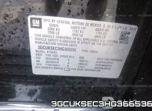 3GCUKSEC3HG366536 фото 10