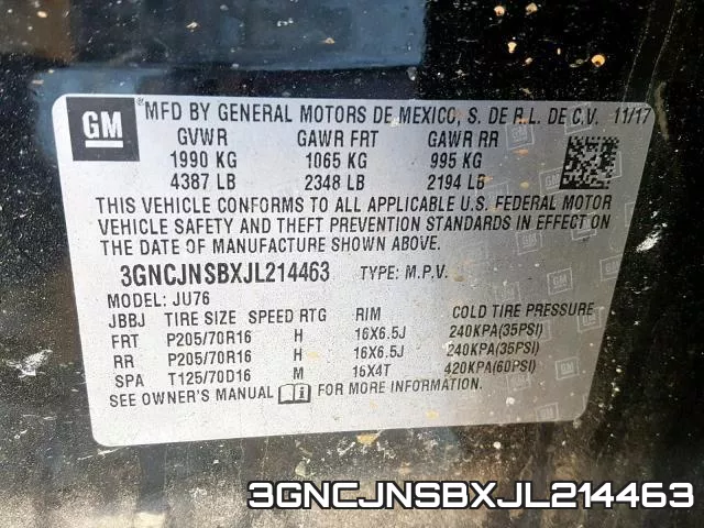 3GNCJNSBXJL214463 фото 2