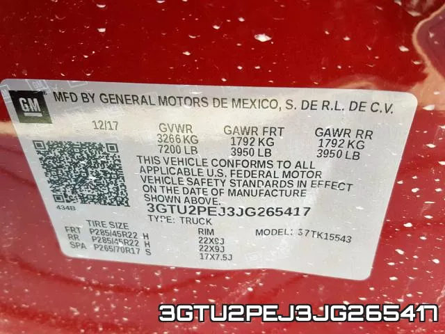 3GTU2PEJ3JG265417 фото 2