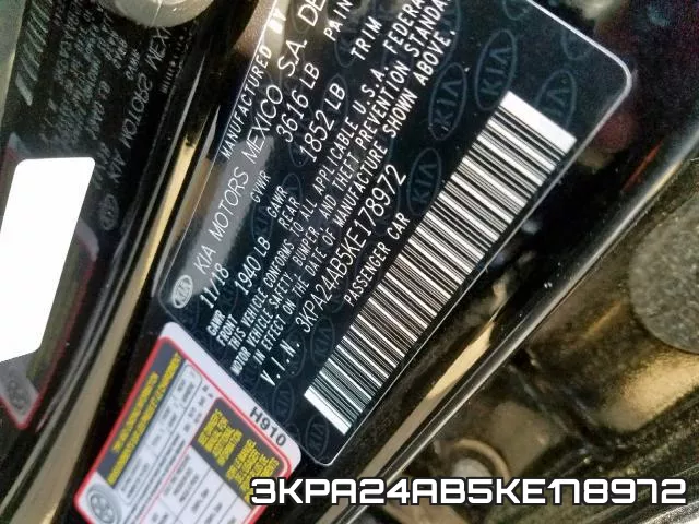3KPA24AB5KE178972 фото 2