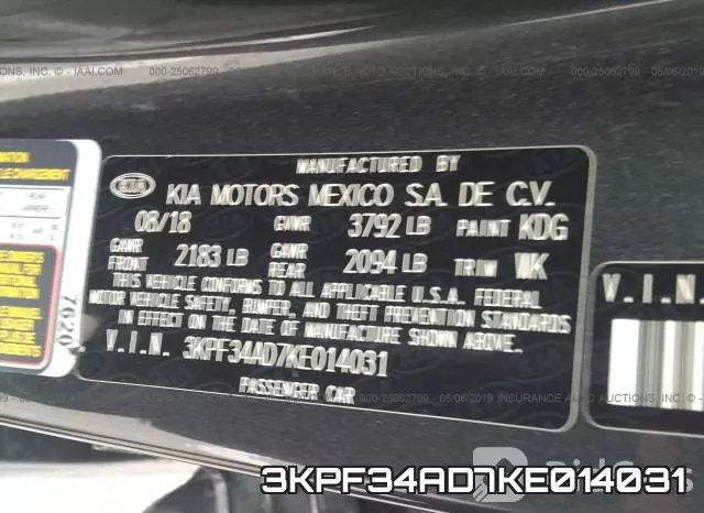 3KPF34AD7KE014031 фото 10