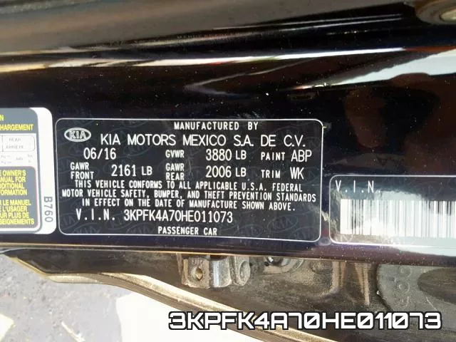 3KPFK4A70HE011073 фото 2