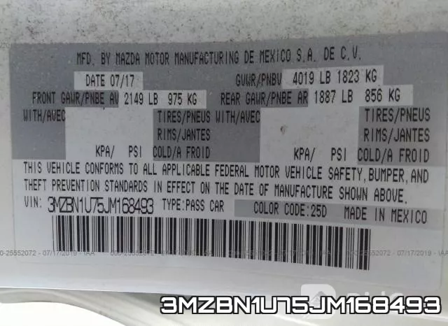 3MZBN1U75JM168493 фото 10