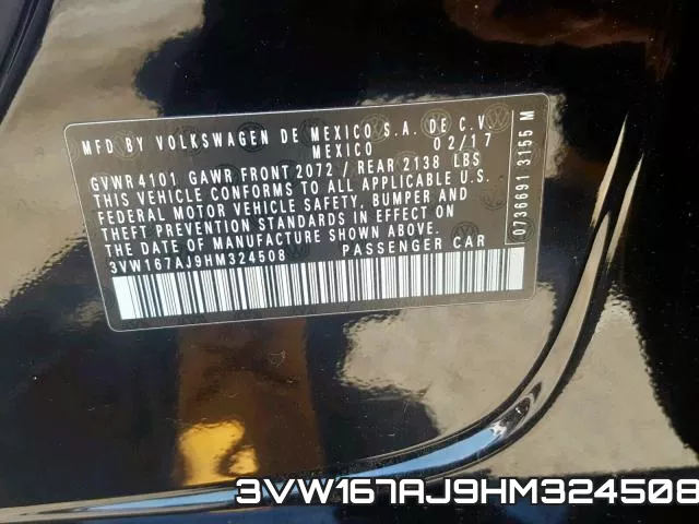 3VW167AJ9HM324508 фото 2