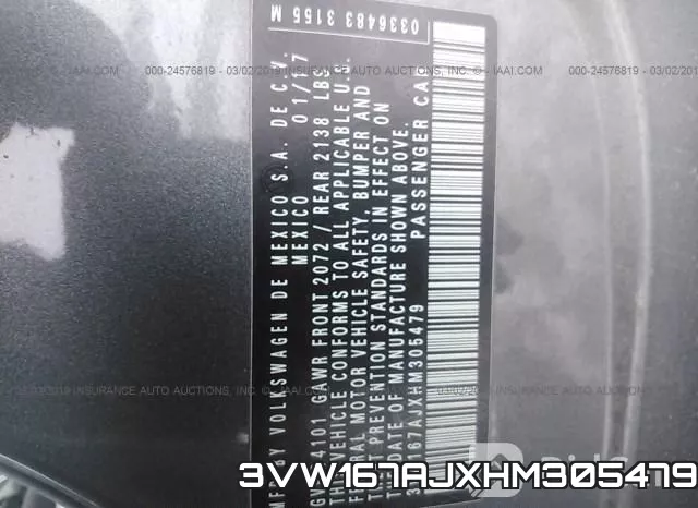 3VW167AJXHM305479 фото 10