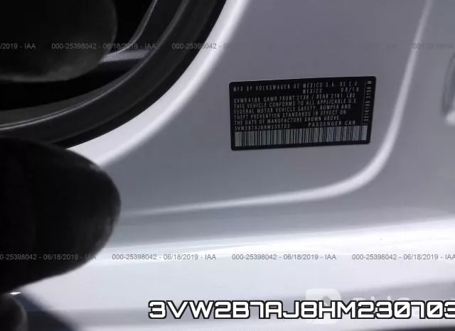 3VW2B7AJ8HM230703 фото 10