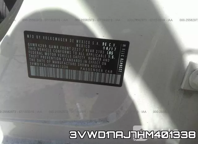 3VWD17AJ7HM401338 фото 10