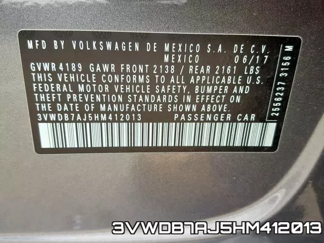 3VWDB7AJ5HM412013 фото 2