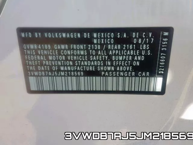 3VWDB7AJ5JM218569 фото 2