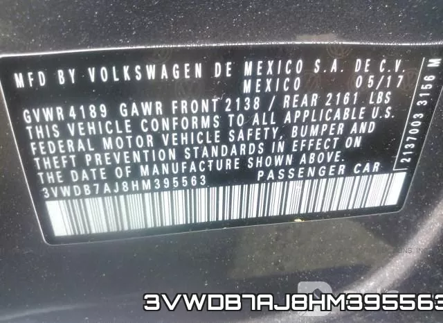 3VWDB7AJ8HM395563 фото 10