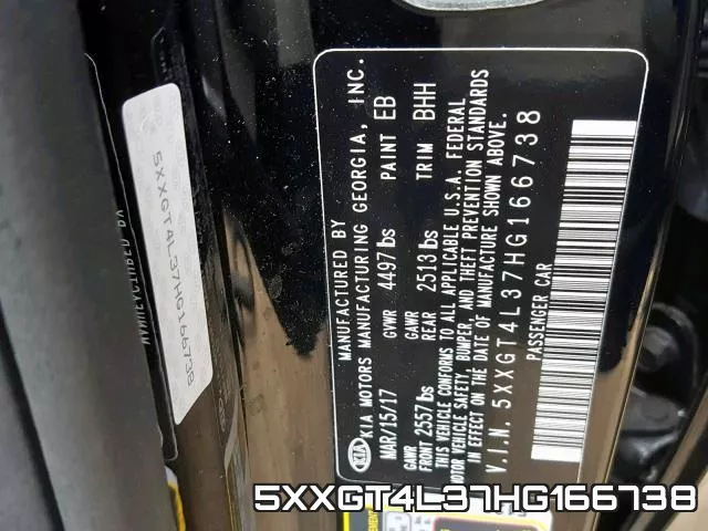 5XXGT4L37HG166738 фото 2