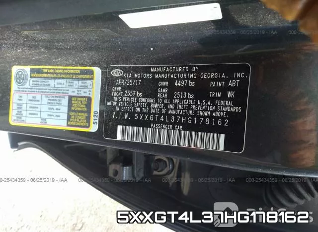 5XXGT4L37HG178162 фото 10