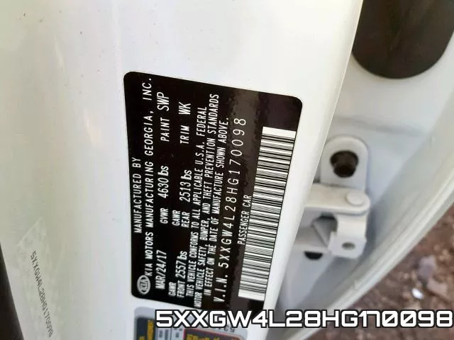 5XXGW4L28HG170098 фото 2