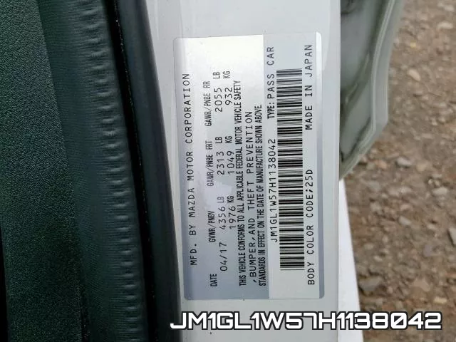 JM1GL1W57H1138042 фото 2
