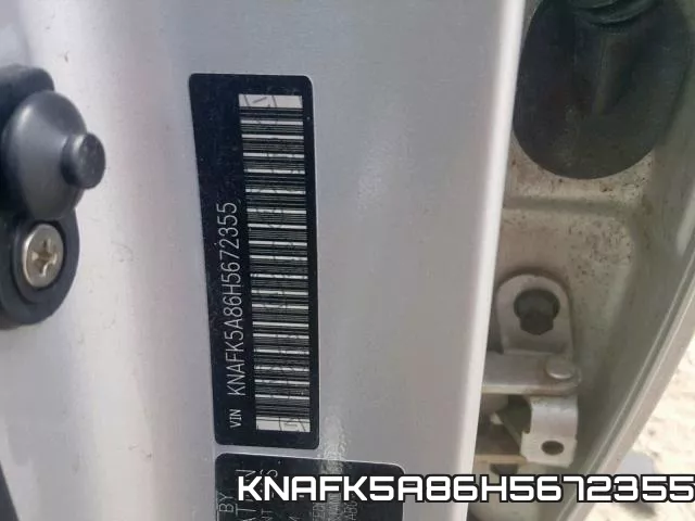 KNAFK5A86H5672355 фото 2