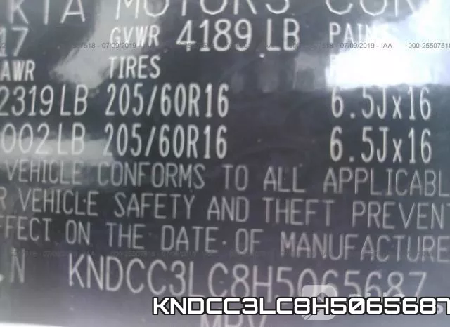 KNDCC3LC8H5065687 фото 10