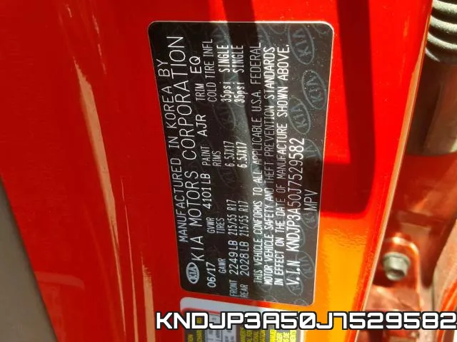 KNDJP3A50J7529582 фото 2