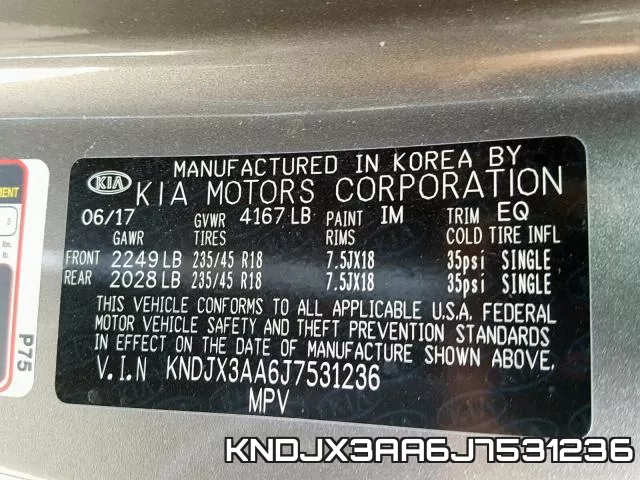 KNDJX3AA6J7531236 фото 2