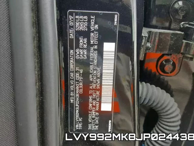 LVY992MK8JP024438 фото 2