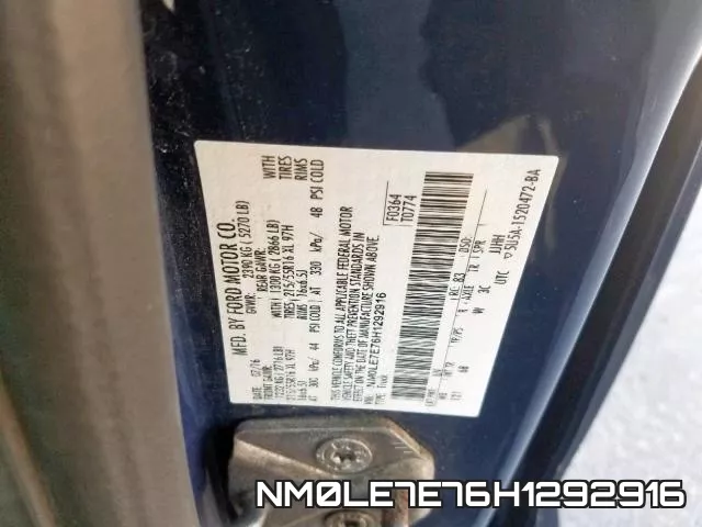 NM0LE7E76H1292916 фото 2