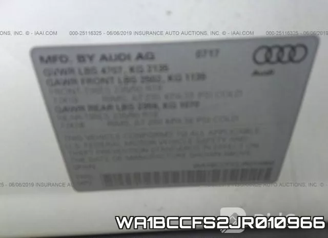 WA1BCCFS2JR010966 фото 10