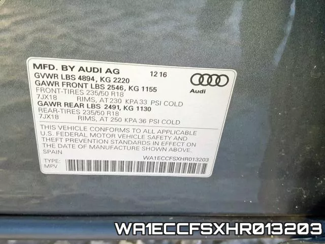 WA1ECCFSXHR013203 фото 2