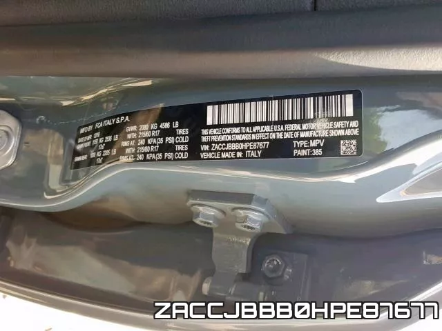 ZACCJBBB0HPE87677 фото 2