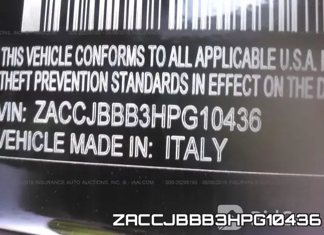 ZACCJBBB3HPG10436 фото 10