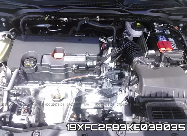 19XFC2F83KE038035 фото 2