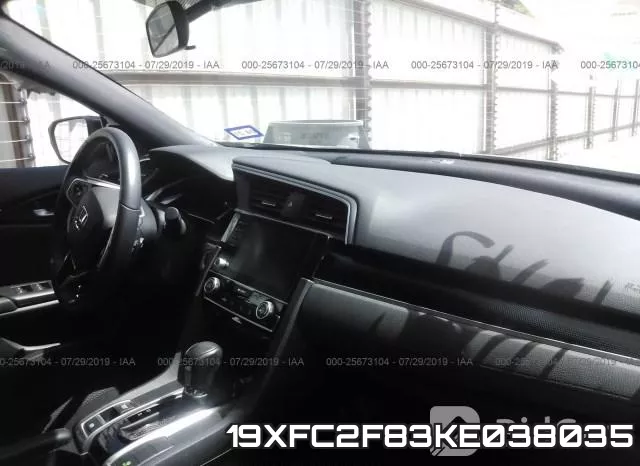 19XFC2F83KE038035 фото 6