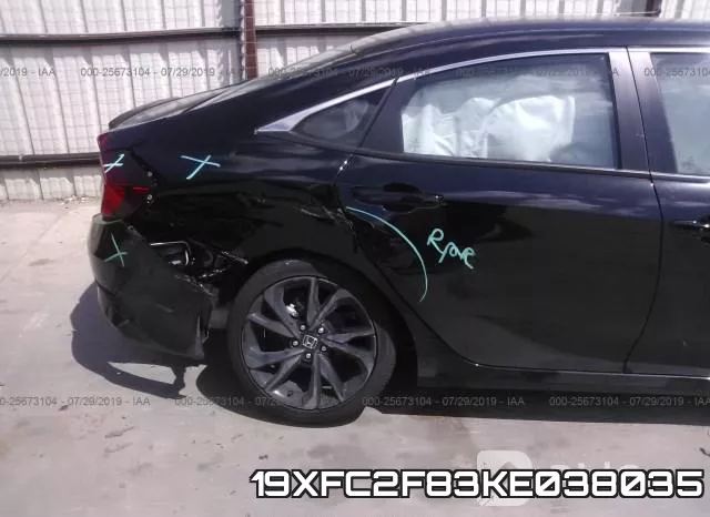 19XFC2F83KE038035 фото 7
