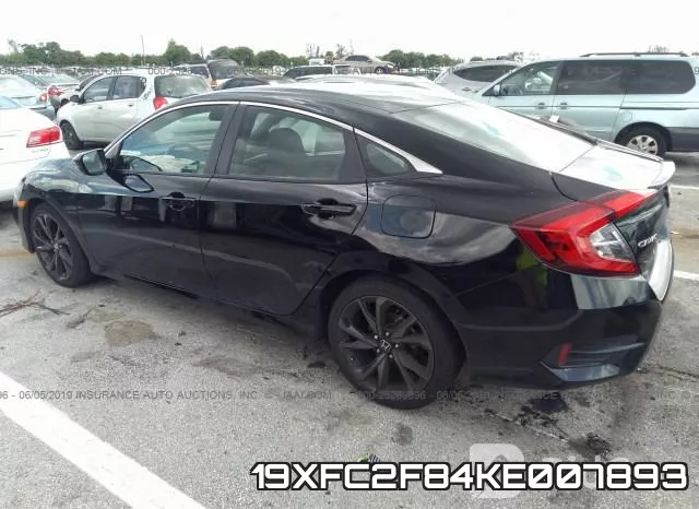 19XFC2F84KE007893 фото 4