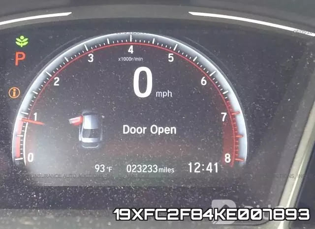 19XFC2F84KE007893 фото 8