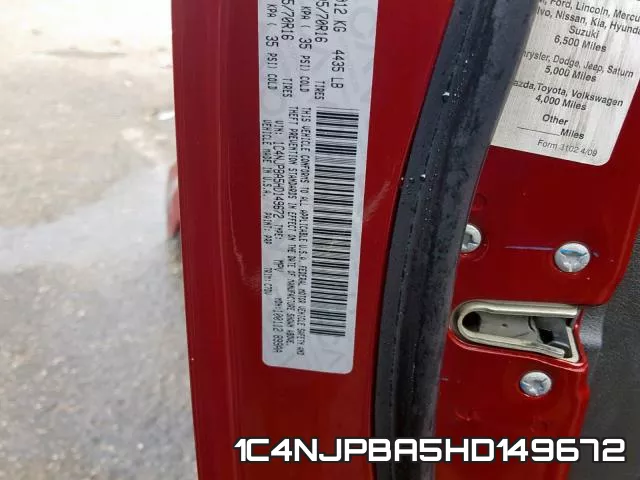 1C4NJPBA5HD149672 фото 2