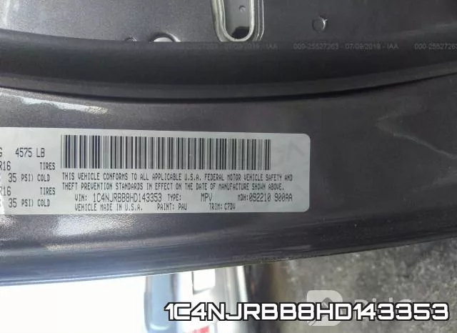 1C4NJRBB8HD143353 фото 10
