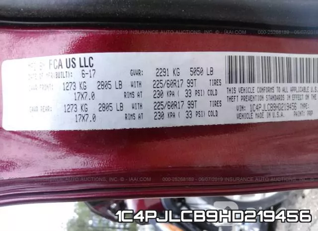 1C4PJLCB9HD219456 фото 10