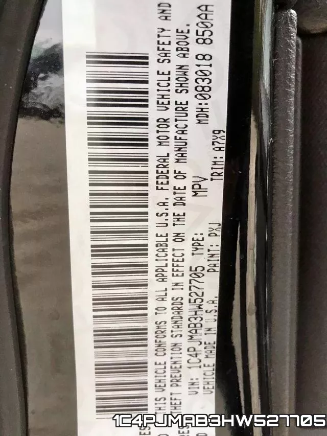 1C4PJMAB3HW527705 фото 2