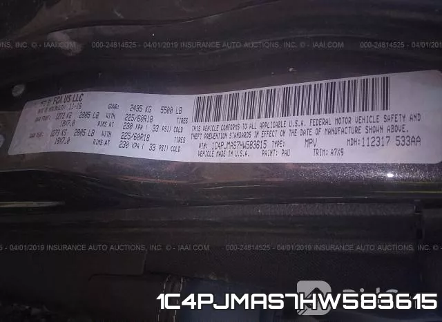 1C4PJMAS7HW583615 фото 10