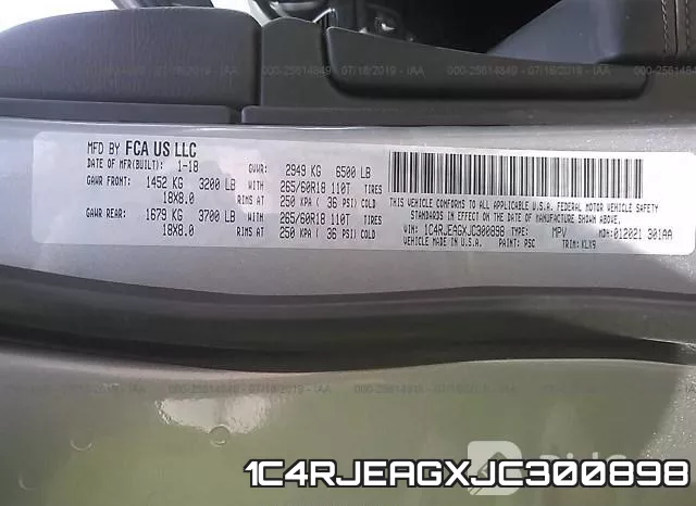 1C4RJEAGXJC300898 фото 10