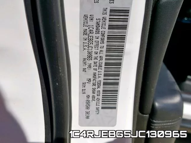 1C4RJEBG5JC130965 фото 2