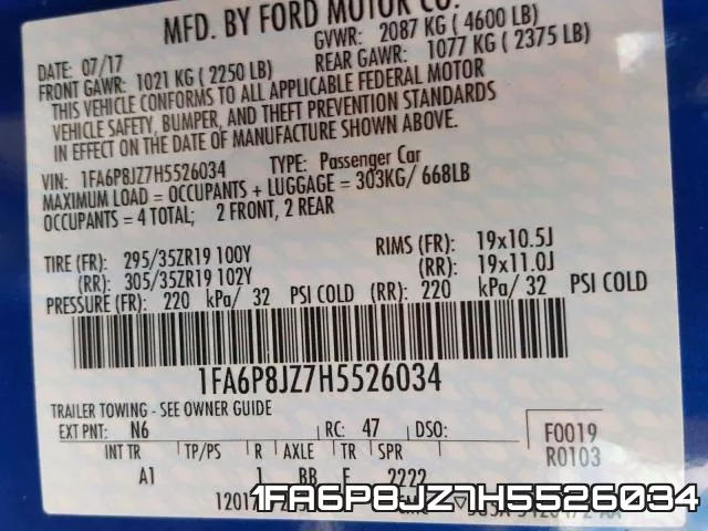1FA6P8JZ7H5526034 фото 2