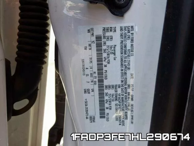 1FADP3FE7HL290674 фото 2