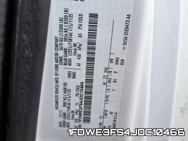 1FDWE3FS4JDC10466 фото 2