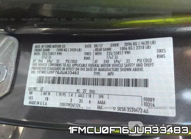 1FMCU0F76JUA33483 фото 10