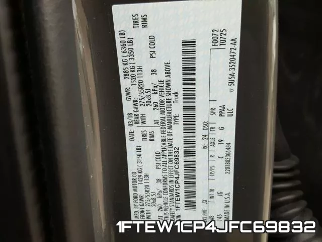 1FTEW1CP4JFC69832 фото 2