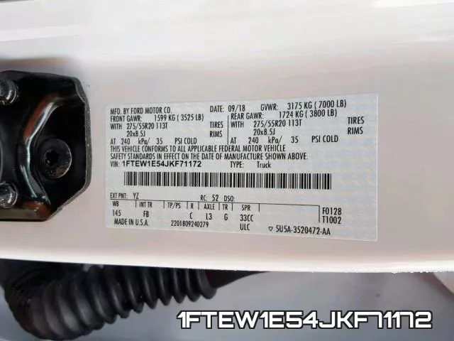 1FTEW1E54JKF71172 фото 2