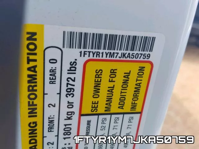 1FTYR1YM7JKA50759 фото 2