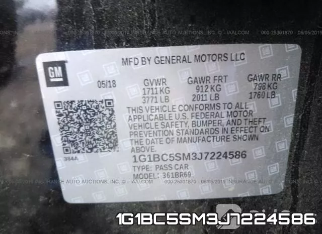 1G1BC5SM3J7224586 фото 10