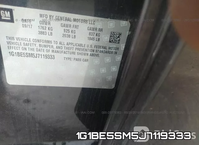 1G1BE5SM5J7119333 фото 10
