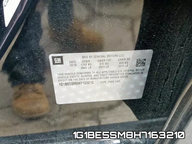 1G1BE5SM8H7163210 фото 2